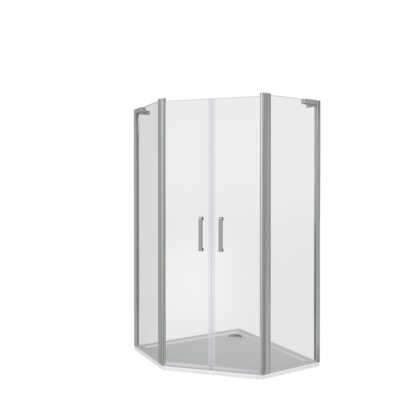 Душ.ограждение PANDORA PNT-TD-100-C-CH стекло Прозрачное, 6мм (без поддона и автослива)