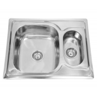 Мойка нерж врезная 630х500х180 т.0,8 бол. сиф. 1,5 чаши (+ сифон) левая Китай АКЦИЯ !!! Мойка нерж врезная 630х500х180 т.0,8 бол. сиф. 1,5 чаши (+ сифон) левая Китай АКЦИЯ !!!