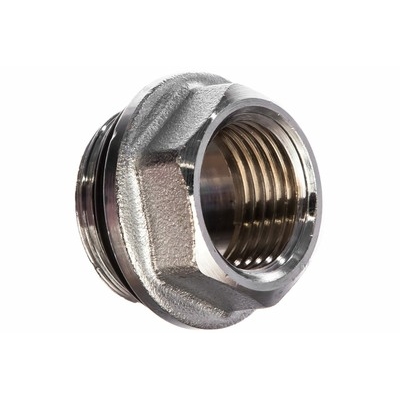 Переходник ХРОМ 1/2" - 3/4" ш/г /душ/
