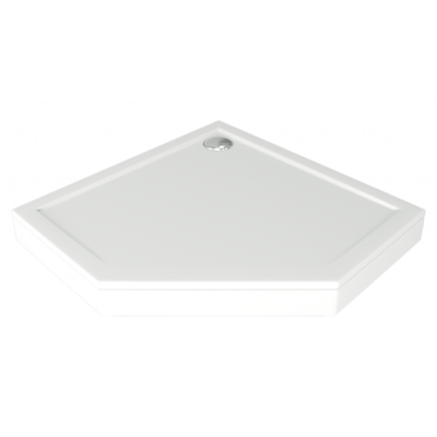 Поддон ПЕНТА мрамор 90х90 (без автослива) ГРЕЙ ЛП00051