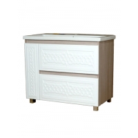 Подстолье "Альба-100" 2ящ.+1дв под умывальник "Como-100"/Миранда-100 960х790х445