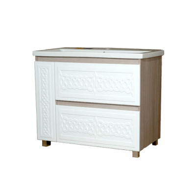 Подстолье "Альба-100" 2ящ.+1дв под умывальник "Como-100"/Миранда-100 960х790х445 Подстолье "Альба-100" 2ящ.+1дв под умывальник "Como-100"/Миранда-100 960х790х445