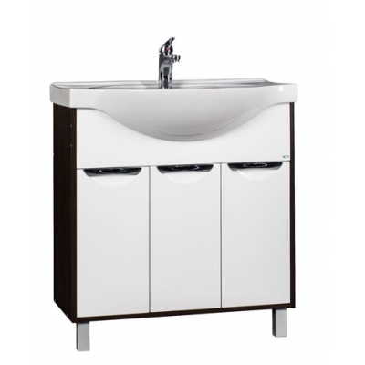 Подстолье "Деко 80" (белый/венге) 3 двери под умывальник "Эрика 80" 770х800х336 Подстолье "Деко 80" (белый/венге) 3 двери под умывальник "Эрика 80" 770х800х336