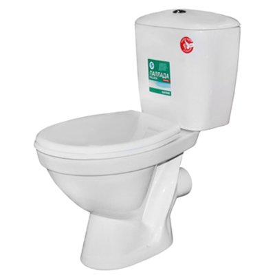 Унитаз-компакт "Паллада" (прям. вып., с 2-кн.арм., нижн. подв., сиденье ПОЛИПРОПИЛЕН 2РА ПП )