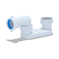 E000 Сифон Ани для ванны плоский 1 1/2