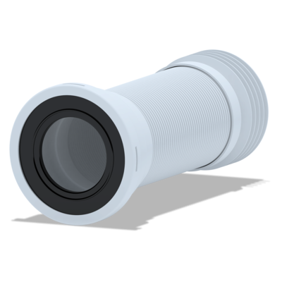 K928 Слив Ани для унитаза с металличекой спиралью, L260-560мм