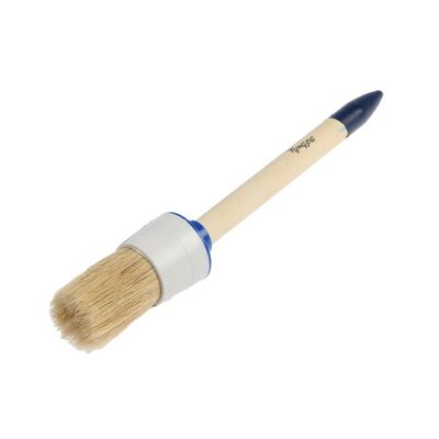 Кисть круглая ТУНДРА, натуральная щетина, деревянная рукоятка, № 10, 40 мм 881554