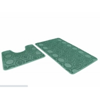 Коврик д/ванны 2 предм. SHAHINTEX АКТИВ icarpet 50х80 + 50х40 002 зеленый (52)