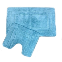 Коврик д/ванны 2 предм. ZALEL EXCLUSION 60х100 + 50х60 Light biue голубой