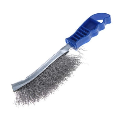 Щетка металлическая ручная ТУНДРА, оцинкованная, пластиковая рукоятка 2768013