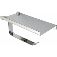 506/L Бумагодержатель с полкой (цвет-зеркальная сталь) 506/L Бумагодержатель с полкой (цвет-зеркальная сталь)