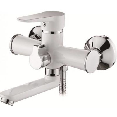 83112W Смеситель Ванна LOFFREY d-35 кор нос (белый)