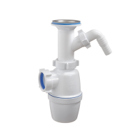 А-4205 Сифон бутылочный ОРИО 1 1/2" - 40, литой выпуск, с одним отводом