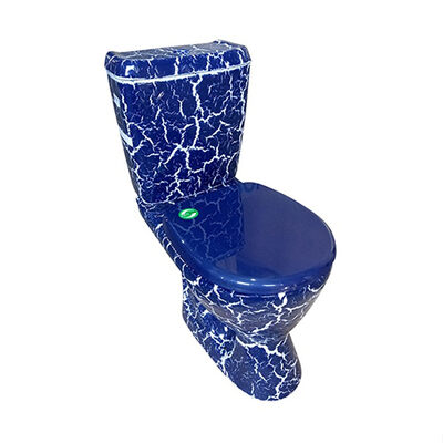 Бачок для унитаза "Рио" синий КРАКЕЛЮР г.Киров с арматурой (меж.ос. 210 мм)