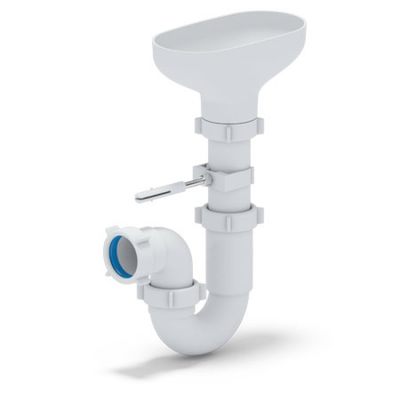 DR0100 Сифон Ани 1 1/2 * 40 прямоточный с разрывом струи