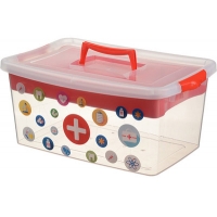 Контейнер Аптечка 9л цвет. микс. (М-пластика) (М 2908)