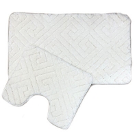 Коврик д/ванны 2 предм. ZALEL SOPHISTICATED 60*100 + 50х60 White белый Коврик д/ванны 2 предм. ZALEL SOPHISTICATED 60*100 + 50х60 White белый