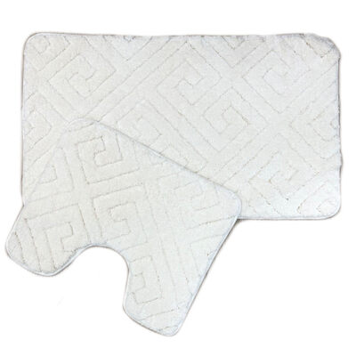 Коврик д/ванны 2 предм. ZALEL SOPHISTICATED 60*100 + 50х60 White белый