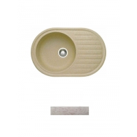 Мойка GRANICOM NOVELL Каролина 7502 (740*485мм), (латте) (без сифона)