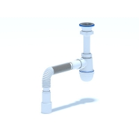 C0115 Сифон Ани 1 1/2"*40 с гофрой 40*40/50