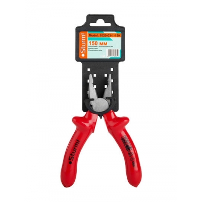 1020-03-1-150 Пассатижи 150мм С ДИЭЛЕКТРИЧЕСКИМИ РУКОЯТКАМИ. 1000В Sturm! 1020-03-1-150 Пассатижи 150мм С ДИЭЛЕКТРИЧЕСКИМИ РУКОЯТКАМИ. 1000В Sturm!