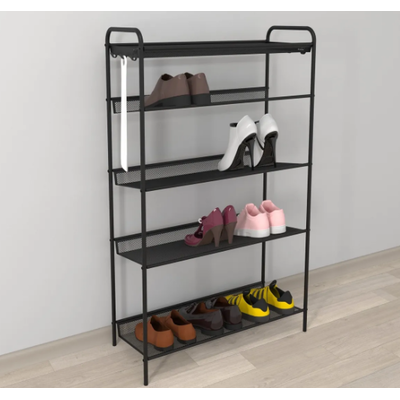 Подставка для обуви ЖЕНЕВА-25 Черный (650х270х1060) нагр. на полку 8 кг ЗМИ (ПДО Ж25 Ч)