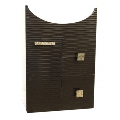 Подстолье "FIESTA-55" волна 3D 1 дверь 2 ящика под умыв."Эрика-55" (черный мет.) 487*800*302 Подстолье "FIESTA-55" волна 3D 1 дверь 2 ящика под умыв."Эрика-55" (черный мет.) 487*800*302