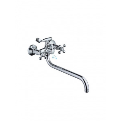 2619-2 Смеситель Ванна Frap 1/2 м/к дл. нос Крест