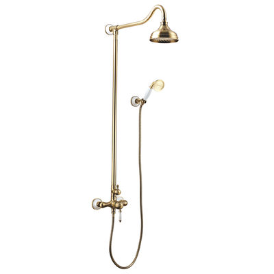 4860B Вилла Смеситель для ванны, Тропич. дождь, 1-функ. лейка, бронза LEMARK