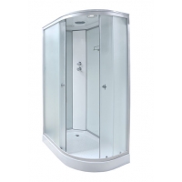 Душ. кабина СТК (рег.№468190) AQUA-0119 L 120*80*215 низ.под.,зад.ст бел, мат.ст .пр,бел ,без г/м 4к