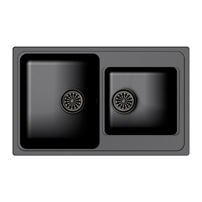 Мойка EWIGSTEIN Elegant 80D 780*480 2 чаши (антрацит)