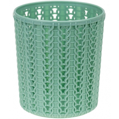 Подставка круглая ВЯЗАНИЕ Фисташковый 97х97х110мм ("М-пластика") (М 2384)