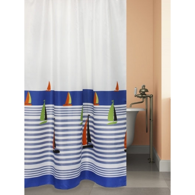 Штора для ванн BATH Regatta (голуб.)180х200 (ch17022) (106)