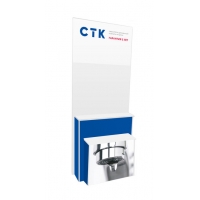 Стенд для смесителей СТК (СИНИЙ) 850х2100 (2 места)