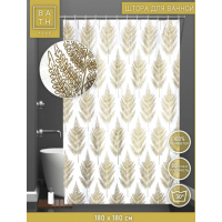 Штора для ванн BATH 180*180 Fur-tree ( beige) ch21037-1(171)