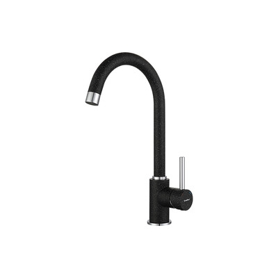 Смеситель Кухня GRANFEST d=35 боковой U - образный (3650) (черный)