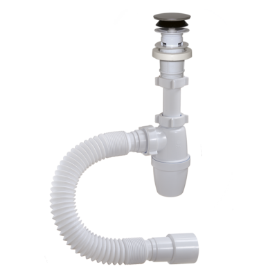 АP-3203 Сифон бутылочный ОРИО 1 1/4" х 40 с пласт.клик-клак" с гиб.труб40-40/50 АP-3203 Сифон бутылочный ОРИО 1 1/4" х 40 с пласт.клик-клак" с гиб.труб40-40/50