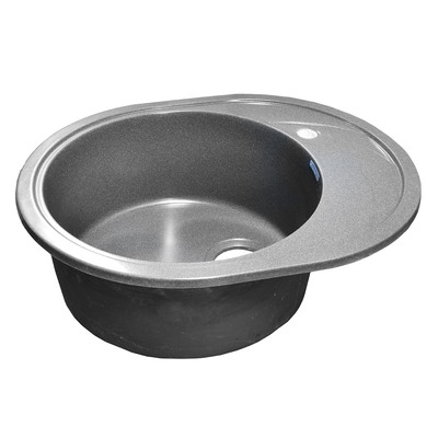 Мойка GRANICOM G-020 (570*460мм), 1 чаша+ крыло овал (грей)