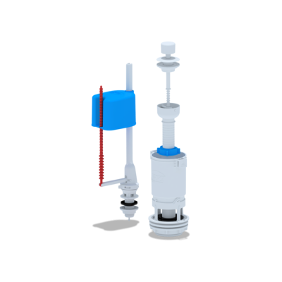 WC4550 Набор с нижней подводкой 1/2 пластик ШТОК эконом