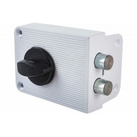 Замок накладной ЗН1-3 белый (Зенит)