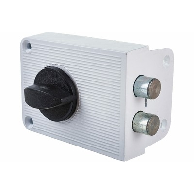 Замок накладной ЗН1-3 белый (Зенит)