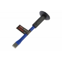 Зубило плоское ТУНДРА, арматурная сталь, резиновая рукоятка, 300 х 25 мм 1123545