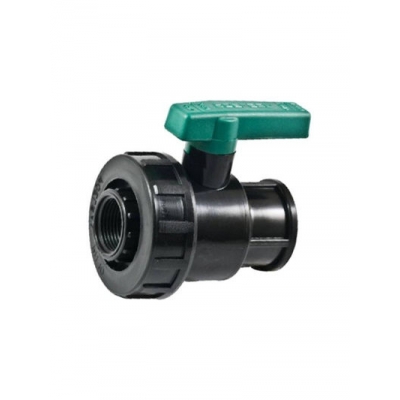 Кран шаровый 1" - 3/4" г/г ПЭ poel-san