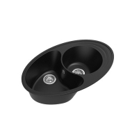 Мойка EWIGSTEIN Elegant W90KF 820*520 1.5 чаши +крыло (черный)