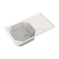 Мойка GRANFEST GF-U-840L чаша+крыло 840*500мм (белый-331)