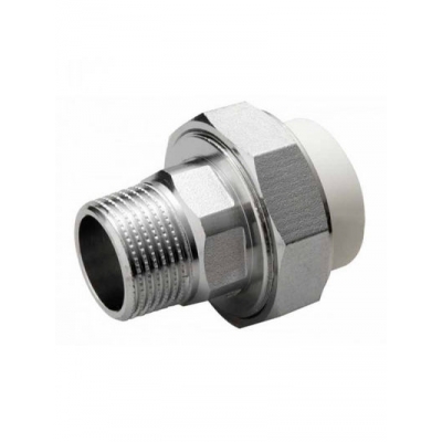 Муфта комб. разъёмная, штуцер 20х1/2" PP-R