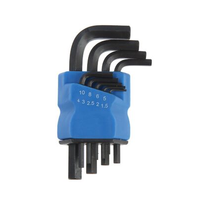 Набор ключей шестигранных ТУНДРА black, CrV, 1.5 - 10 мм, 9 шт. 2354398