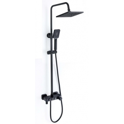 S-602042H Смеситель с душевой стойкой SAVOL шар.d25 Чёрный