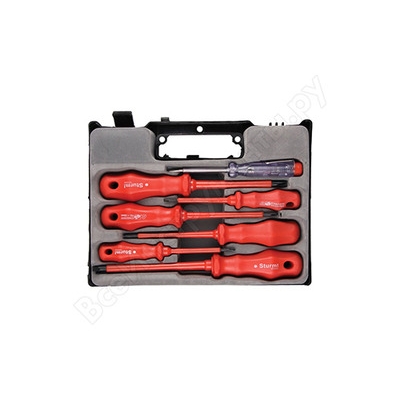 1040-01-SSЕ Набор отверток диэлектрических 7 шт, кейс пластик Sturm!