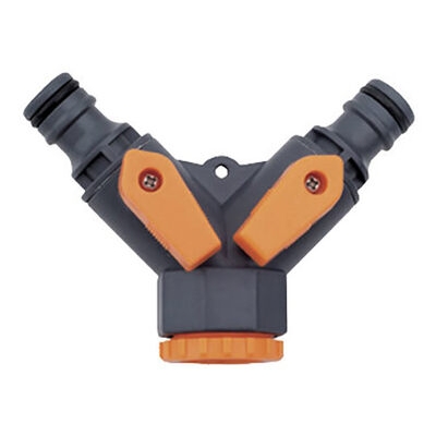 5002/ППГ-013 Разветвитель на кран, 2-х канальный, пластик